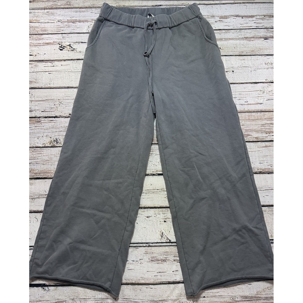 Vague Studios Gray Wide Leg Pants Medium Mens Unisex Strike Sweatpants Terry